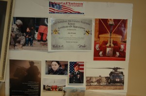Poster expressing appreciation to Jim Kruse for the work he has done to provide care packages to the troops